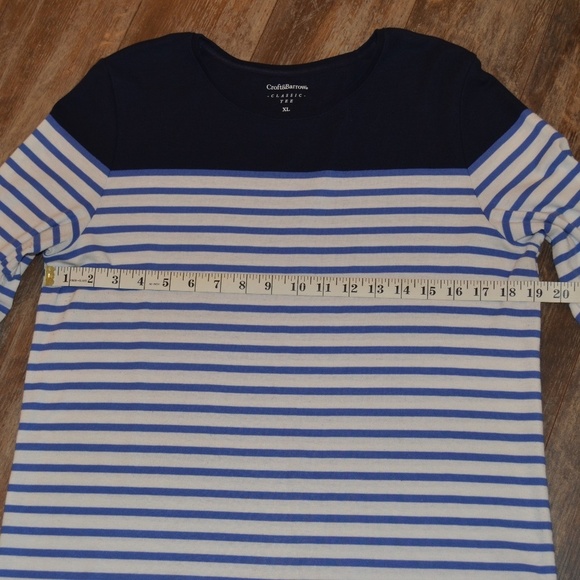 Croft and Borrow Blue and White Striped Shirt - Picture 6 of 6